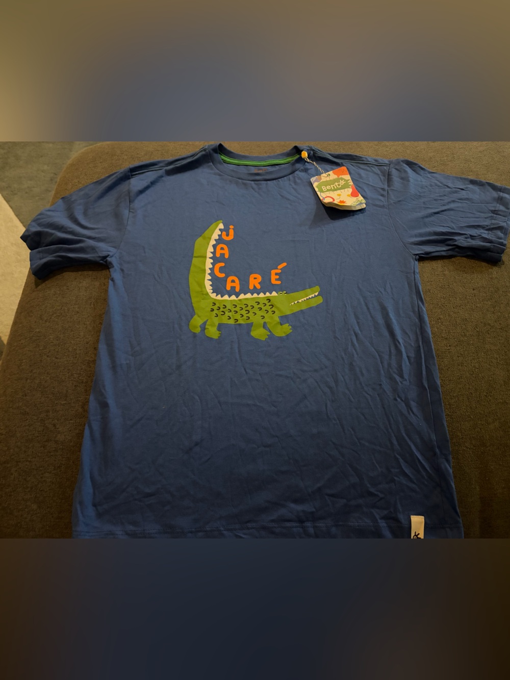 Fabula Kids Blue Crocodile T-Shirt NWT